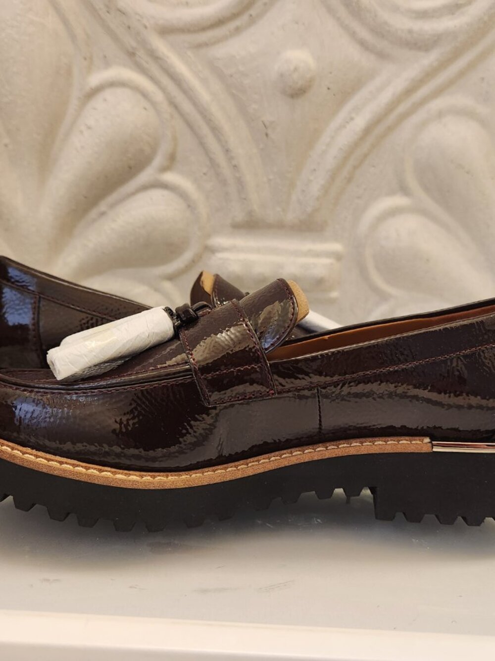 Franco Sarto "Carolynn" Burgundy Patten Loafers. NIB. Size 5.5 - Picture 6 of 12